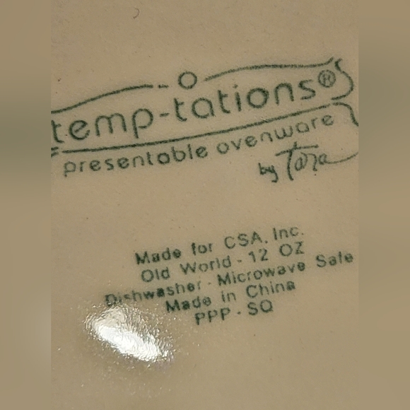 Temp-Tations by Tara Ceramic Old World 12oz Black Multi Travel Mug W/ Lid - Picture 5 of 9